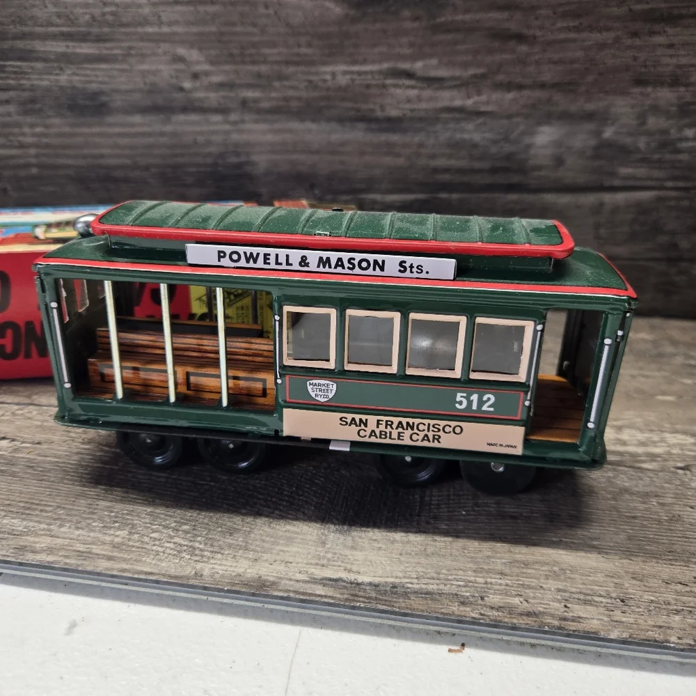Vtge‎ Friction Tin Toy San Francisco Cable Car Powell & Mason STS 512 JAPAN-NIB